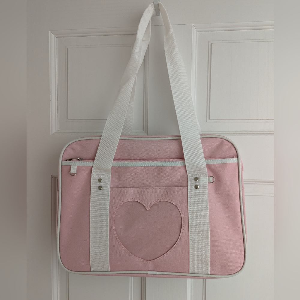 SOLD Pink Japanese Heart Shoulder Bag
